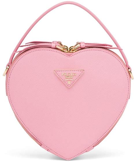 heart shaped bag prada|Prada heart shaped bag.